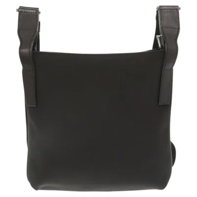 Pre-owned Gucci Black Canvas Leather Shoulder Bag ()