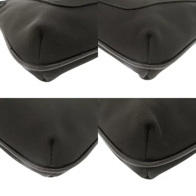 Pre-owned Gucci Black Canvas Leather Shoulder Bag ()