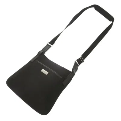 Pre-owned Gucci Black Canvas Leather Shoulder Bag ()