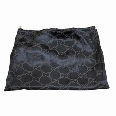 Pre-owned Gucci Black Canvas Leather Shoulder Bag ()