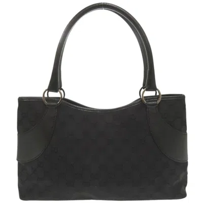 Pre-owned Gucci Black Gg Canvas Handbag Tote Bag ()