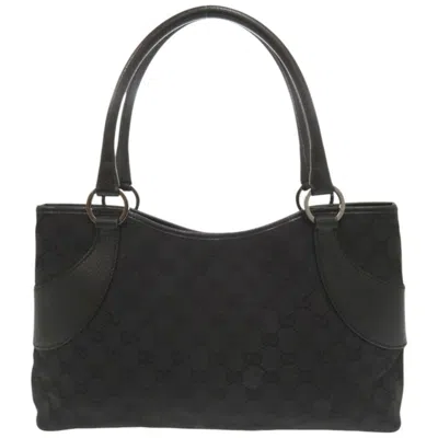 Pre-owned Gucci Black Gg Canvas Handbag Tote Bag ()