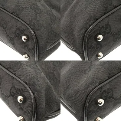 Pre-owned Gucci Black Gg Canvas Handbag Tote Bag ()