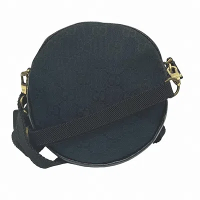 Pre-owned Gucci Black Gg Canvas Pochette Shoulder Bag ()