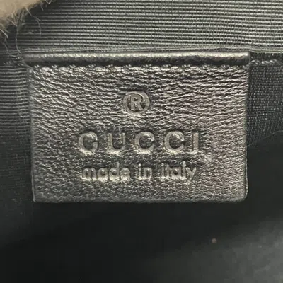 Pre-owned Gucci Black Gg Canvas Pochette Shoulder Bag ()