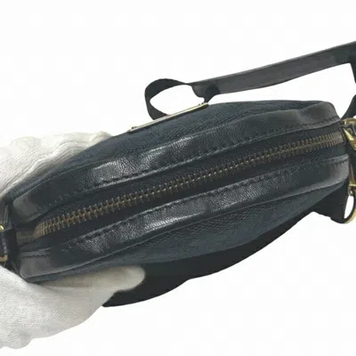 Pre-owned Gucci Black Gg Canvas Pochette Shoulder Bag ()