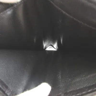 Pre-owned Gucci Black Gg Canvas Leather Wallet (tri-fold) ()