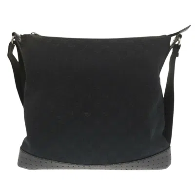 Pre-owned Gucci Black Gg Canvas Shoulder Bag ()