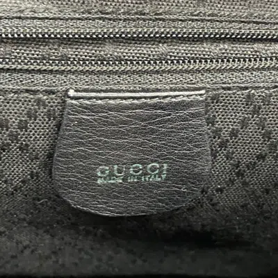 Pre-owned Gucci Black Leather Backpack ()