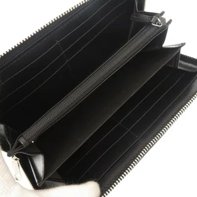 Pre-owned Gucci Black Leather Long Wallet (bi-fold) ()