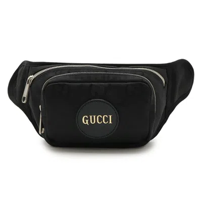 Pre-owned Gucci Black Nylon Canvas Leather Fanny Pack Sling Bag ()