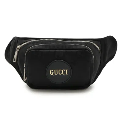 Pre-owned Gucci Black Nylon Canvas Leather Fanny Pack Sling Bag ()