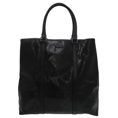 Pre-owned Gucci Black Pvc Tote Bag ()