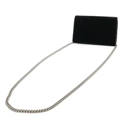 Pre-owned Gucci Black Suede Leather Clutch Bag Shoulder Bag ()
