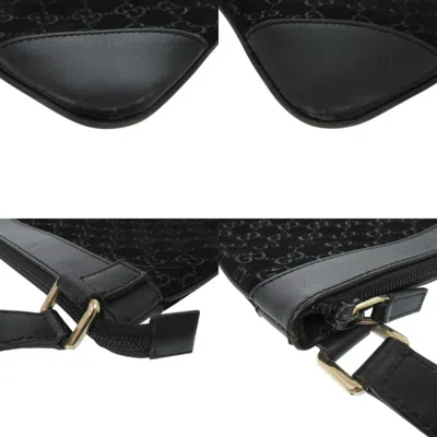 Pre-owned Gucci Black Suede Shoulder Bag ()