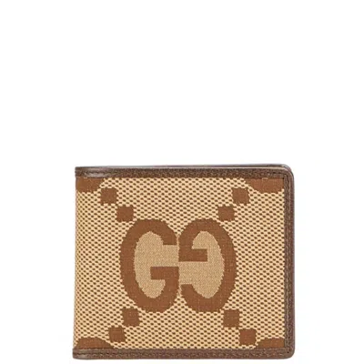 Pre-owned Gucci Brown Canvas Leather Wallet (bi-fold) ()
