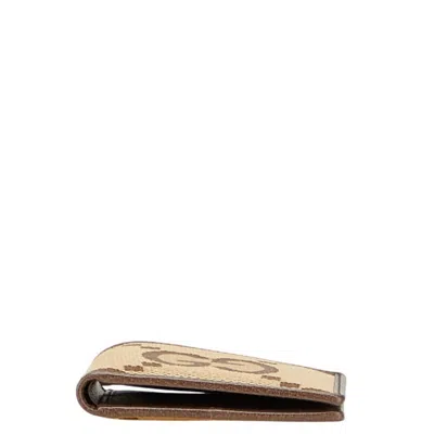 Pre-owned Gucci Brown Canvas Leather Wallet (bi-fold) ()