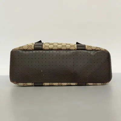 Pre-owned Gucci Brown Canvas Tote Bag ()