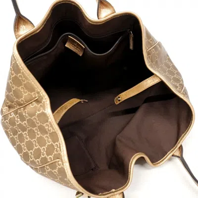 Pre-owned Gucci Brown Canvas Tote Bag ()