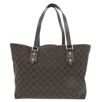 Pre-owned Gucci Brown Gg Canvas Tote Bag ()