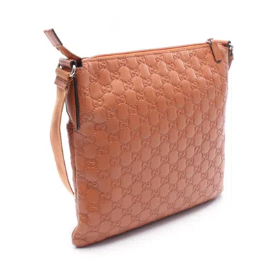 Pre-owned Gucci Brown Leather Shoulder Bag ()