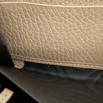 Pre-owned Gucci Brown Pink Pvc Leather Long Wallet (bi-fold) () In Multi