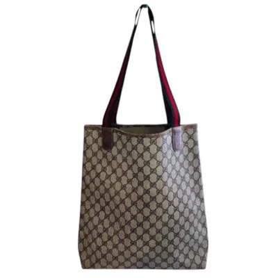 Pre-owned Gucci Brown Pvc Tote Bag ()