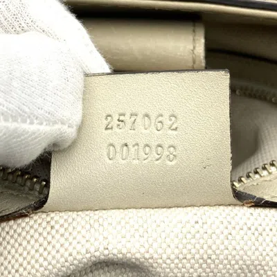 Pre-owned Gucci Gg Canvas Beige Brown Gg Canvas Tote Bag () In Multi