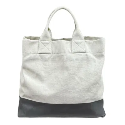 Pre-owned Gucci Gg Canvas Beige Gray Gg Canvas Tote Bag ()
