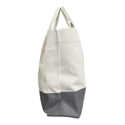 Pre-owned Gucci Gg Canvas Beige Gray Gg Canvas Tote Bag ()