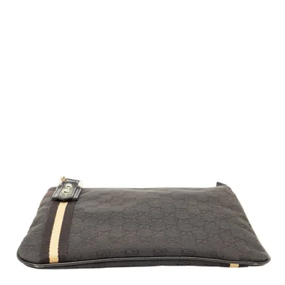 Pre-owned Gucci Gg Canvas Black Gg Canvas Shoulder Bag ()