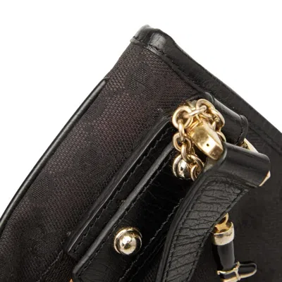 Pre-owned Gucci Gg Canvas Black Gg Canvas Shoulder Bag ()