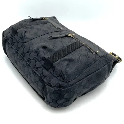 Pre-owned Gucci Gg Canvas Black Gg Canvas Shoulder Bag ()