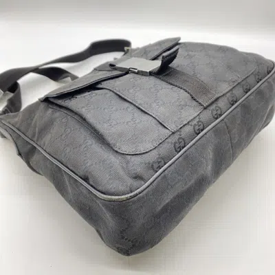 Pre-owned Gucci Gg Canvas Black Gg Canvas Shoulder Bag ()