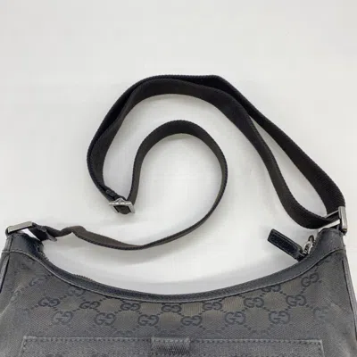 Pre-owned Gucci Gg Canvas Black Gg Canvas Shoulder Bag ()
