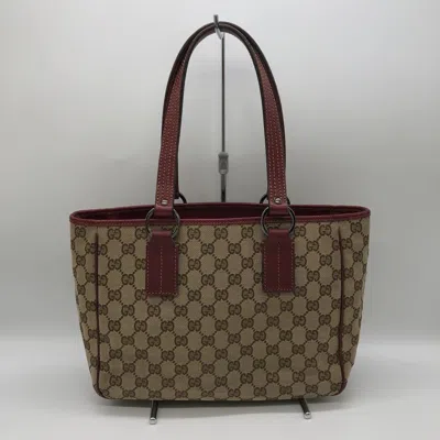 Pre-owned Gucci Gg Canvas Brown Gg Canvas Handbag Tote Bag ()