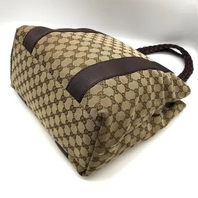 Pre-owned Gucci Gg Canvas Brown Gg Canvas Handbag Tote Bag ()