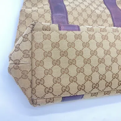 Pre-owned Gucci Gg Canvas Brown Gg Canvas Handbag Tote Bag ()