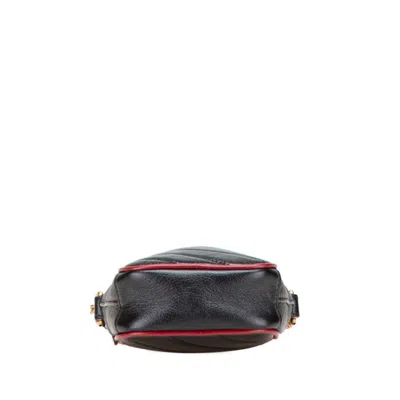 Pre-owned Gucci Gg Marmont Black Leather Shoulder Bag ()