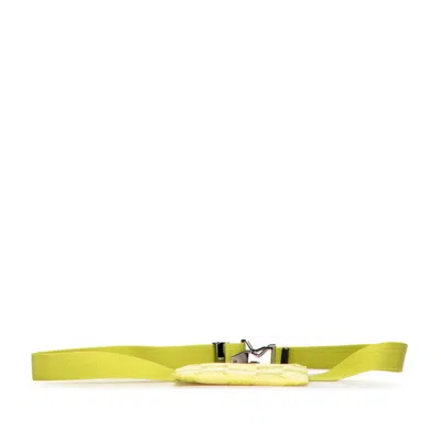 Pre-owned Gucci Green Canvas Leather Fanny Pack Sling Bag ()