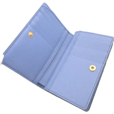 Pre-owned Gucci Purple Leather Middle Wallet (bi-fold) ()