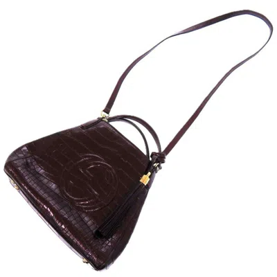 Pre-owned Gucci Purple Leather Tote Bag ()