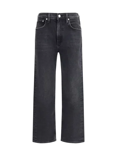 Citizen Of Humanity Blue Cotton Straight-leg Jeans In Blue