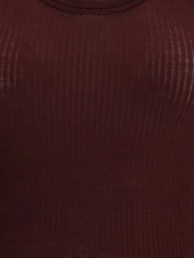 Forte Forte Halter-neck Tank Top In Wool Jersey In Brown