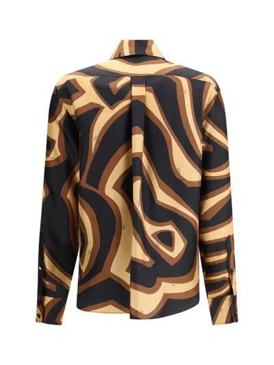 Pucci Shirts In Brown