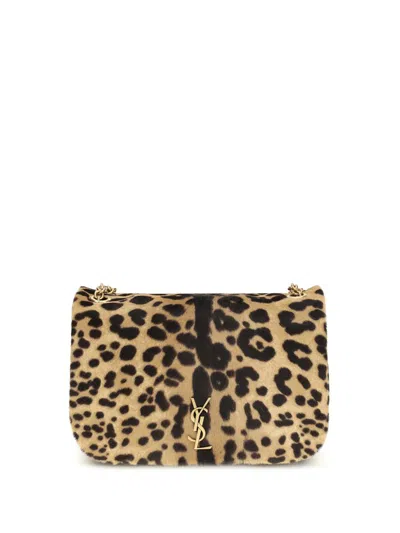Saint Laurent Shoulder Bags In Animal Print