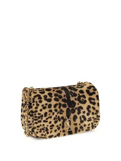 Saint Laurent Shoulder Bags In Animal Print
