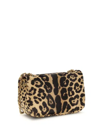 Saint Laurent Shoulder Bags In Animal Print