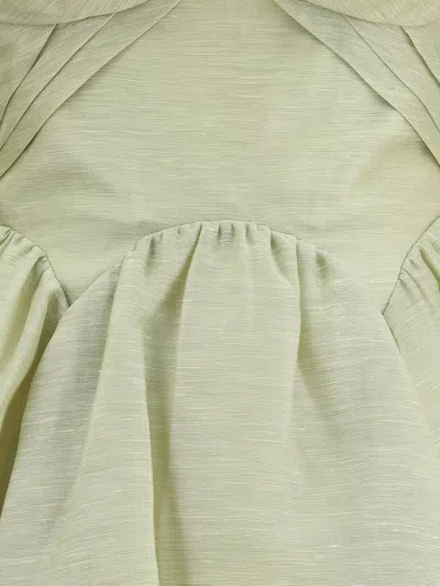 Zimmermann Rebellion Drape Mini Dress Palm In Green