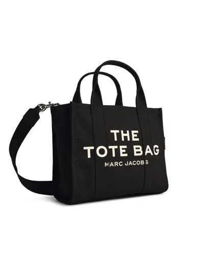 Marc Jacobs Black Fabric The Tote Mini Bag In Black